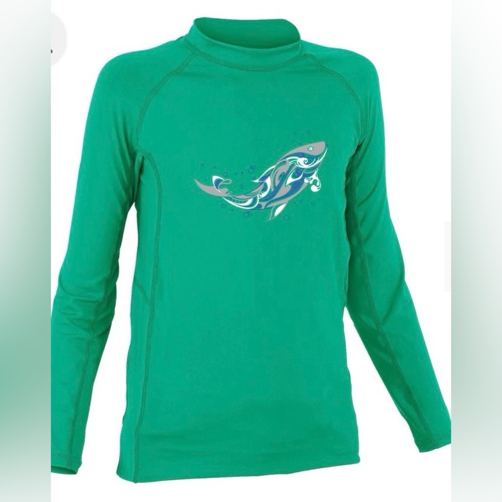 NRS green youth xl rashguard